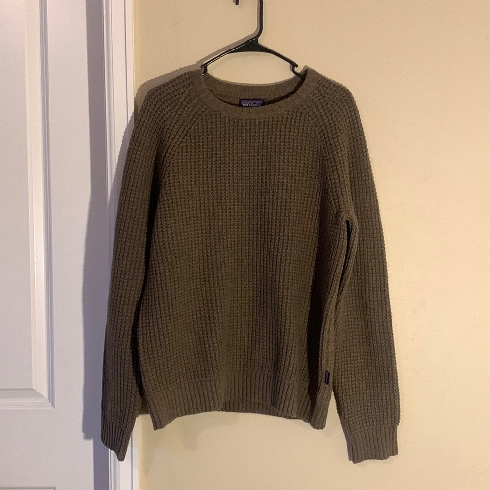 Patagonia 📟 Cable Knit Sweater | Medium| Brown |